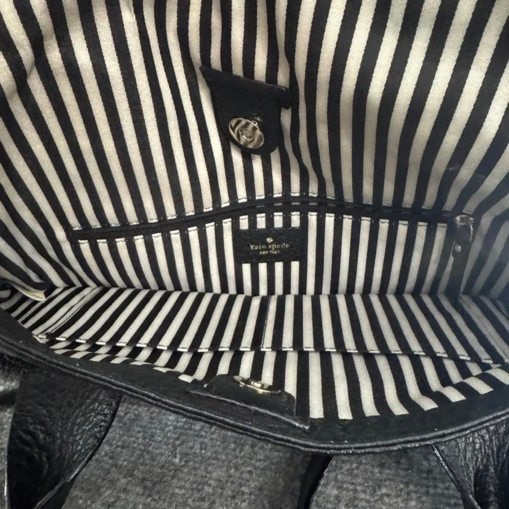 Kate Spade Cobble Hill Little Minka Black Pebbled Leather Satchel Crossbody Bag